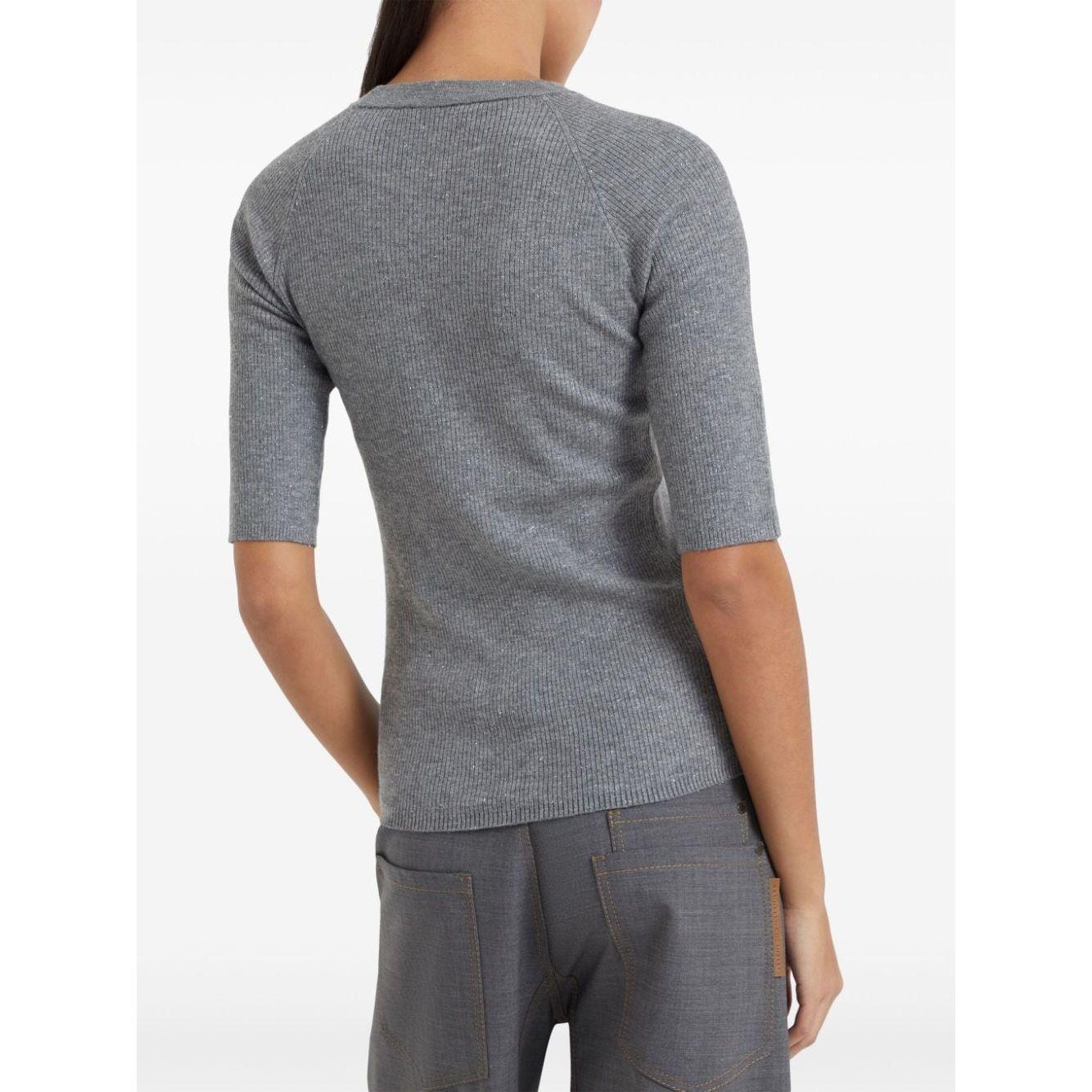 Brunello Cucinelli Sweaters Grey Topwear Brunello Cucinelli