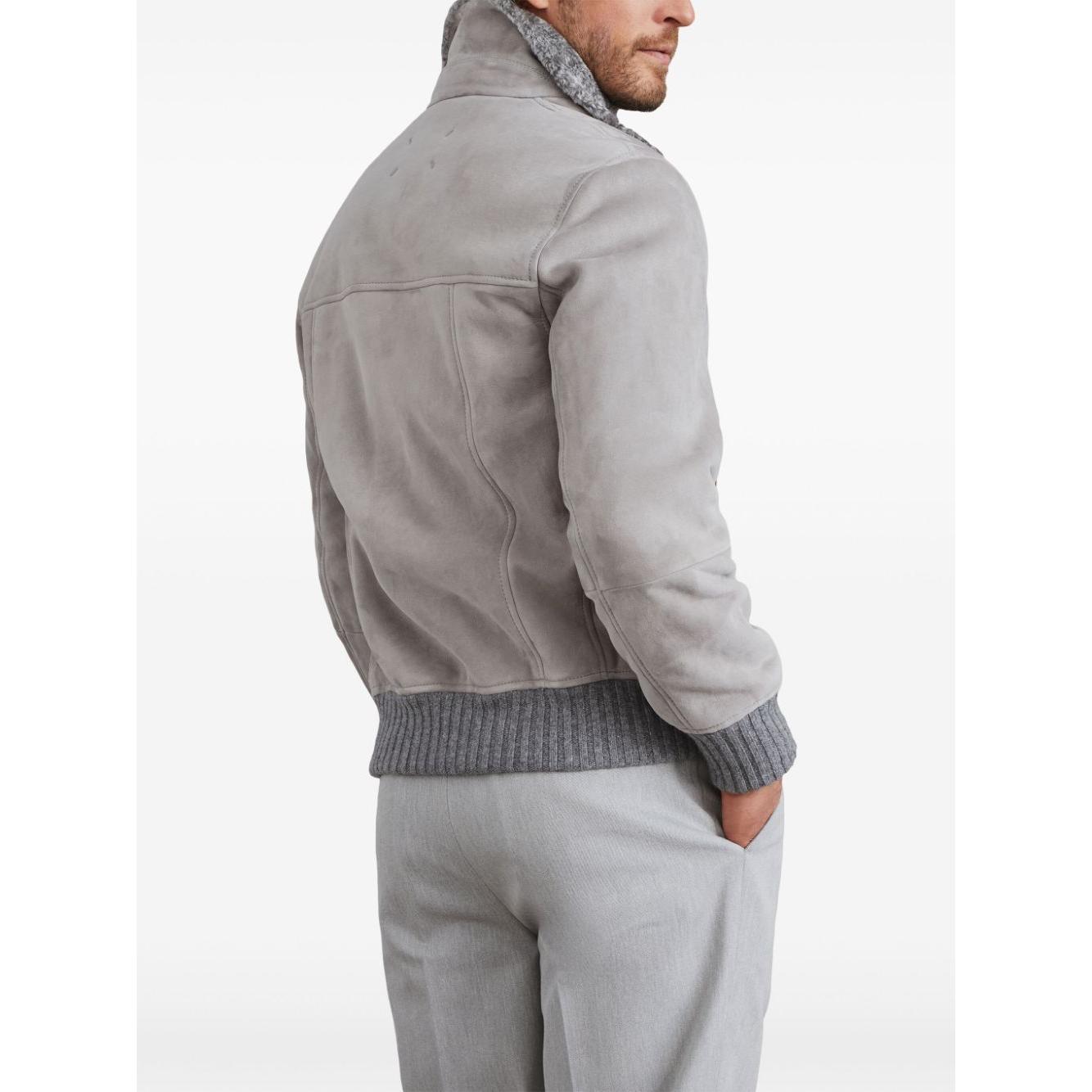 Brunello Cucinelli Jackets Light Grey Jackets Brunello Cucinelli