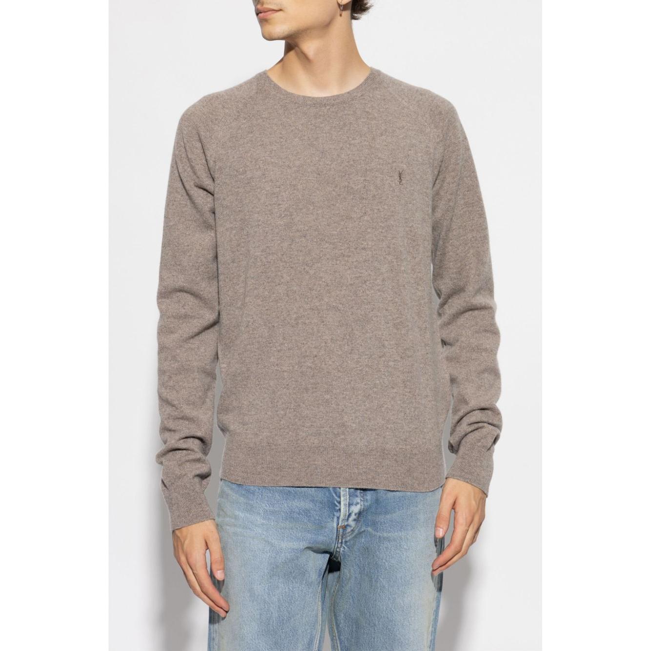 Saint Laurent  Sweaters Dove Grey Topwear Saint Laurent