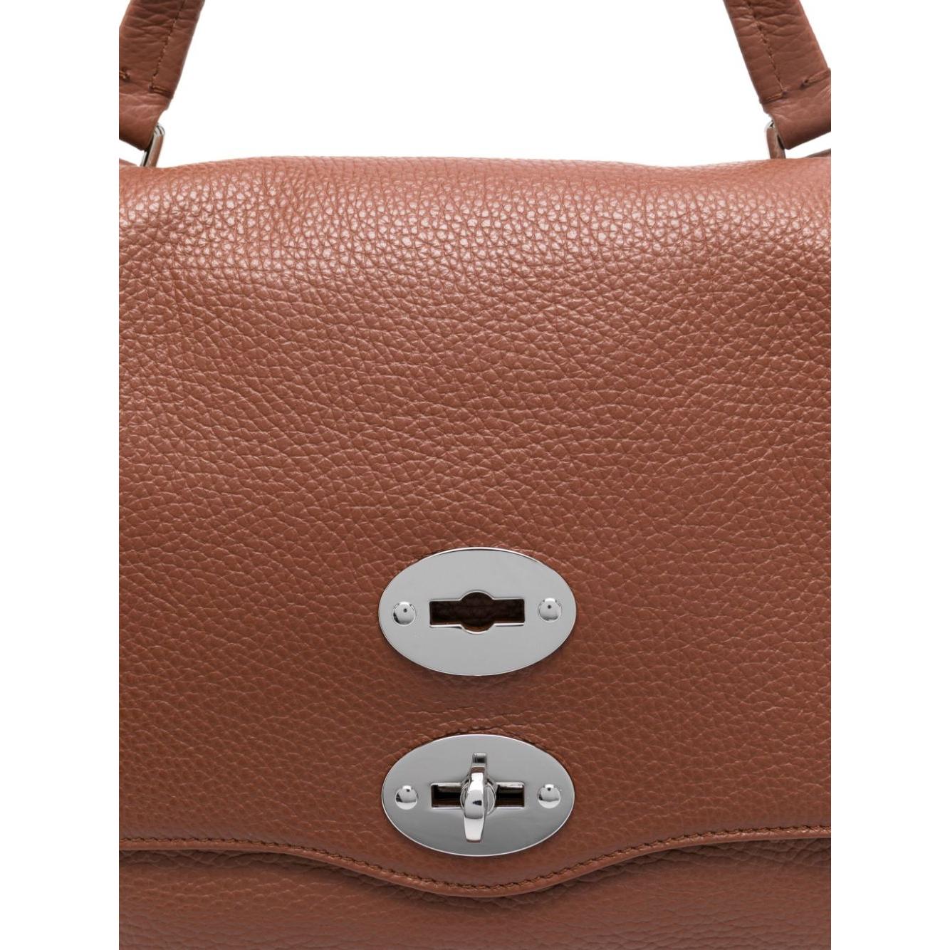 Zanellato brown leather pebbled texture Bag Handbag Zanellato