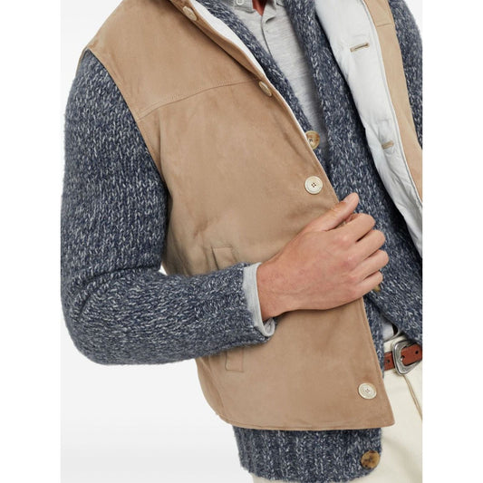 Brunello Cucinelli Jackets Beige Vests Brunello Cucinelli