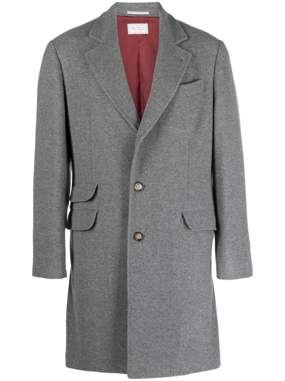 Brunello Cucinelli Coats Grey Jackets Brunello Cucinelli