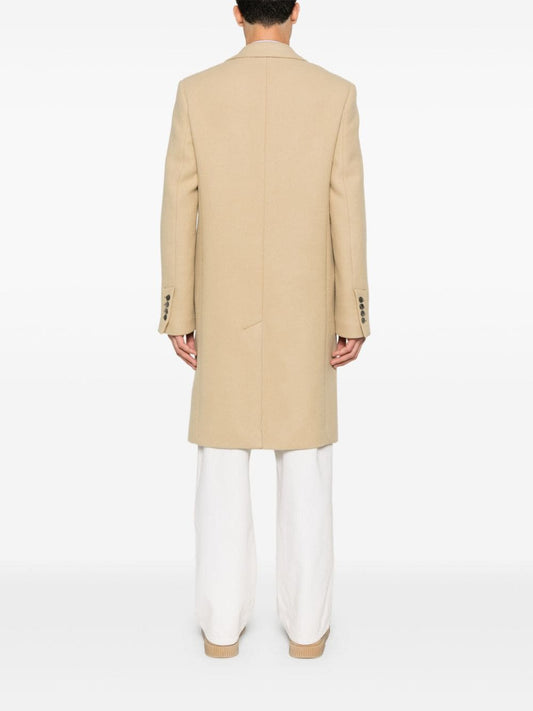 Ami Paris virgin wool men Coats Beige Jackets Ami Paris