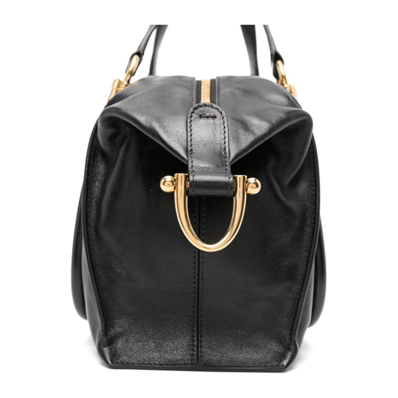 Chloè black calf leather grained Bag Handbag Chloè