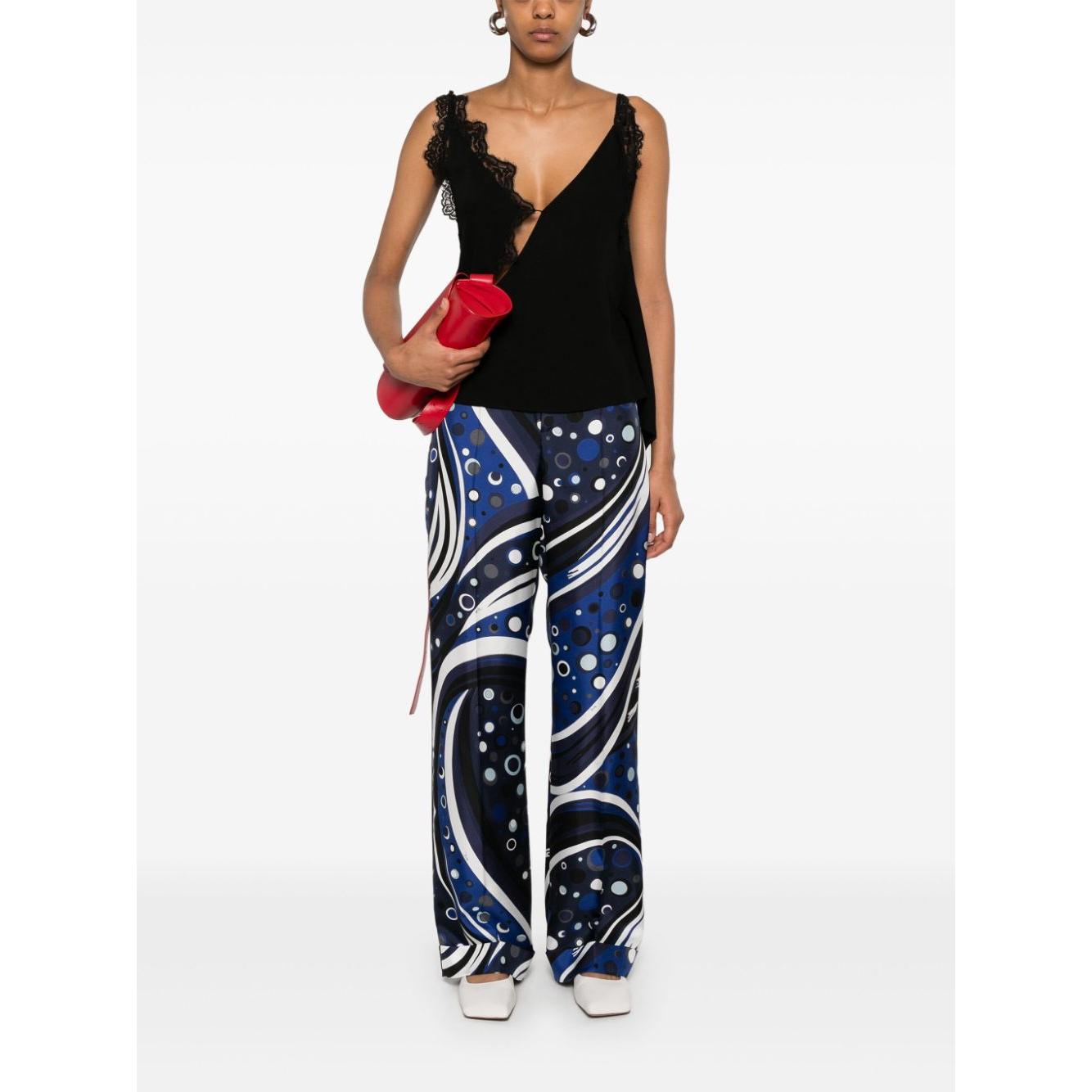 Pucci Trousers Blue Trousers Pucci