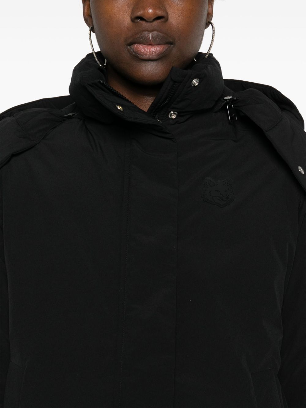 MAISON KITSUNE' Coats Black Jackets Maison Kitsune'