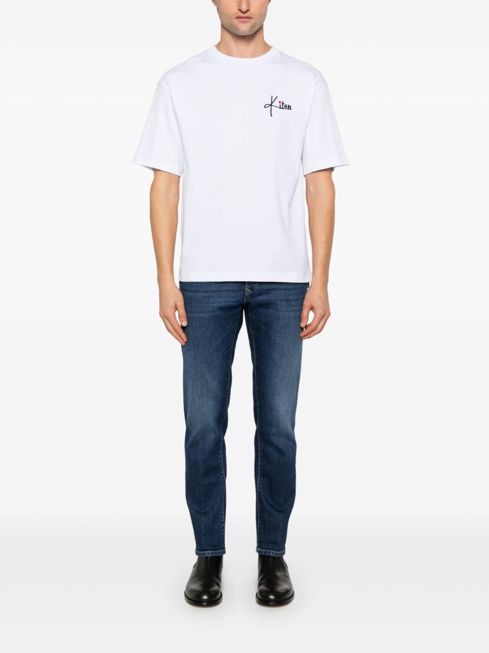 Kiton T-shirts and Polos White Topwear Kiton