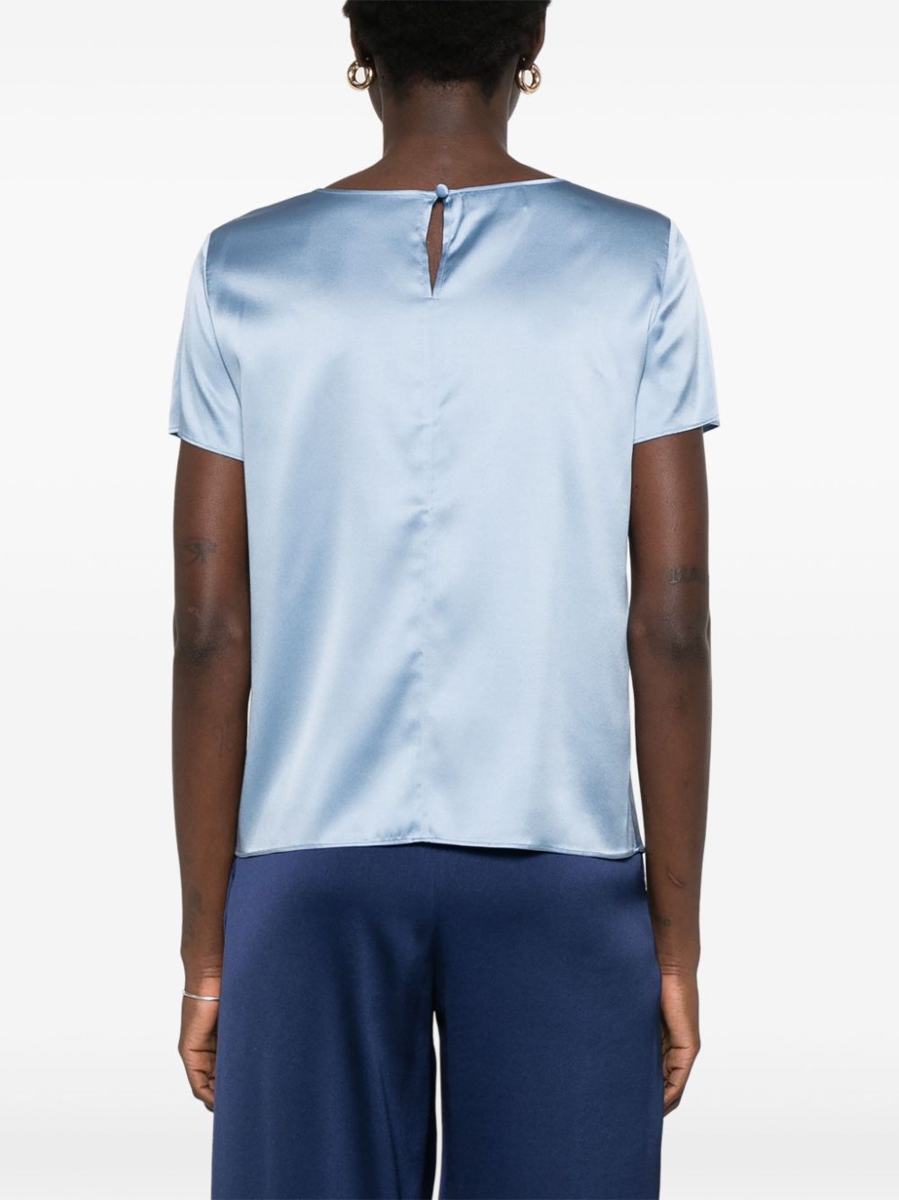 Emporio Armani Top Clear Blue Topwear Emporio Armani