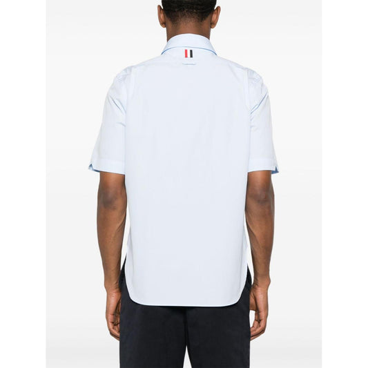 Thom Browne Shirts Clear Blue Shirts Thom Browne White Smoke