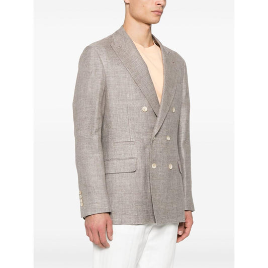 Brunello Cucinelli Jackets Brown LDin,Men,Men > Clothing,Men > Clothing > Jackets,Spring - Summer 2025,Yes Eu MW4827BPDC2166-P25