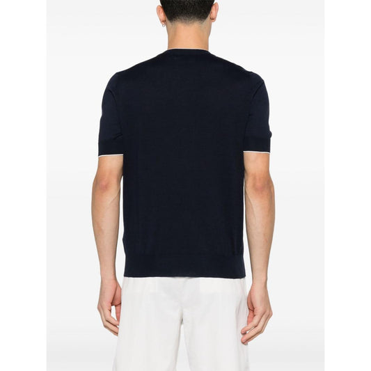 Brunello Cucinelli T-shirts and Polos Blue Topwear Brunello Cucinelli