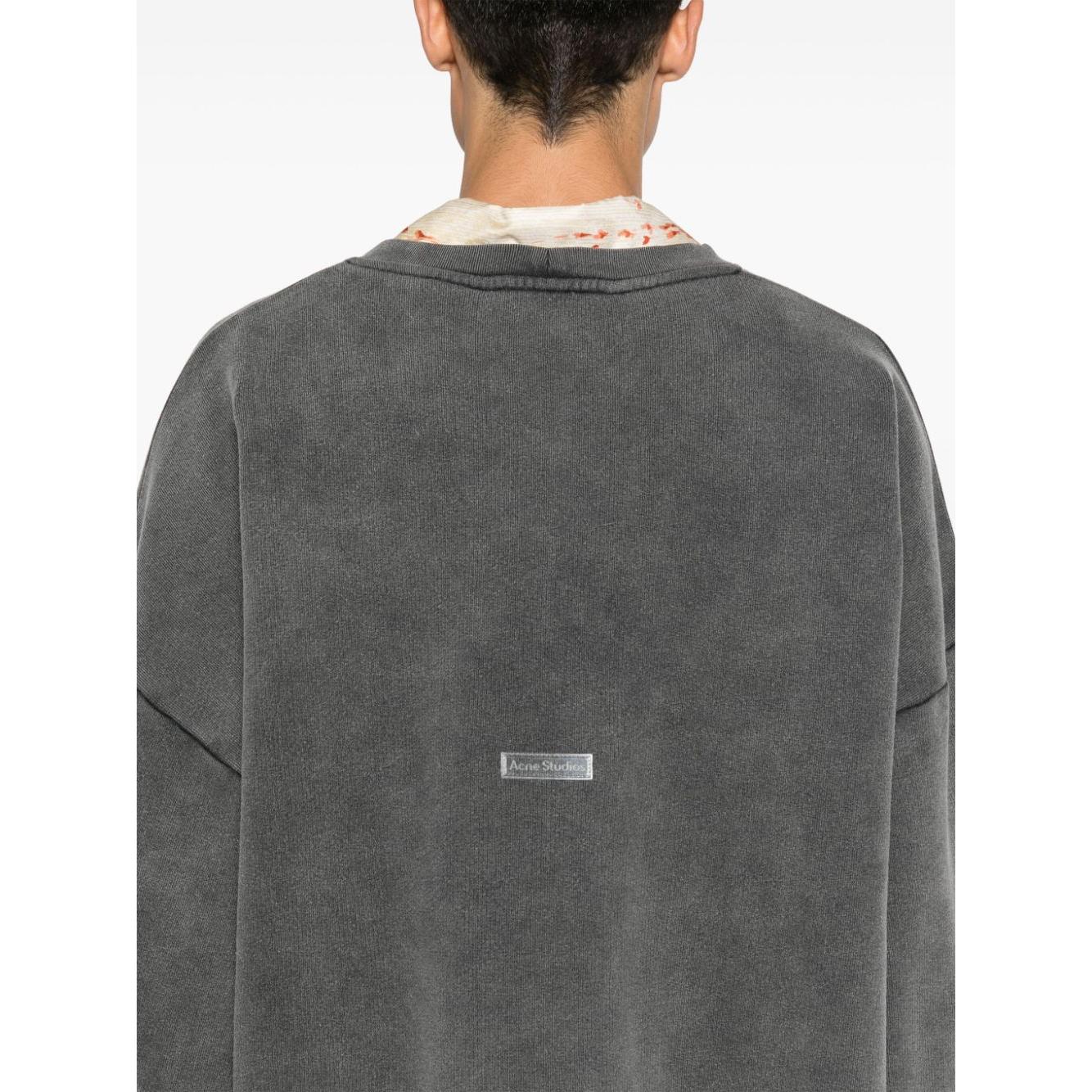 Acne Studios logo label sweatshirt Topwear Acne Studios Dim Gray