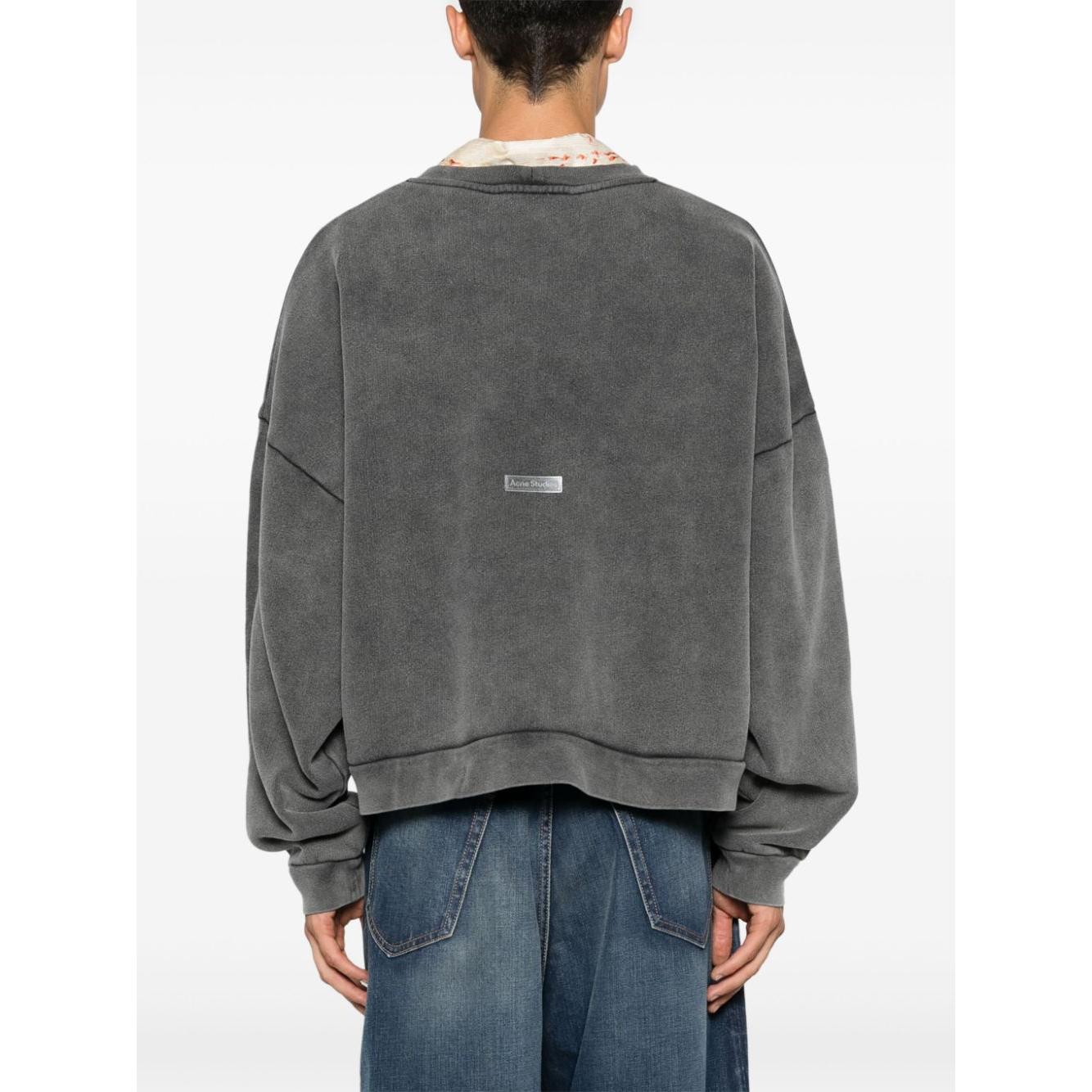Acne Studios logo label sweatshirt Topwear Acne Studios Dim Gray