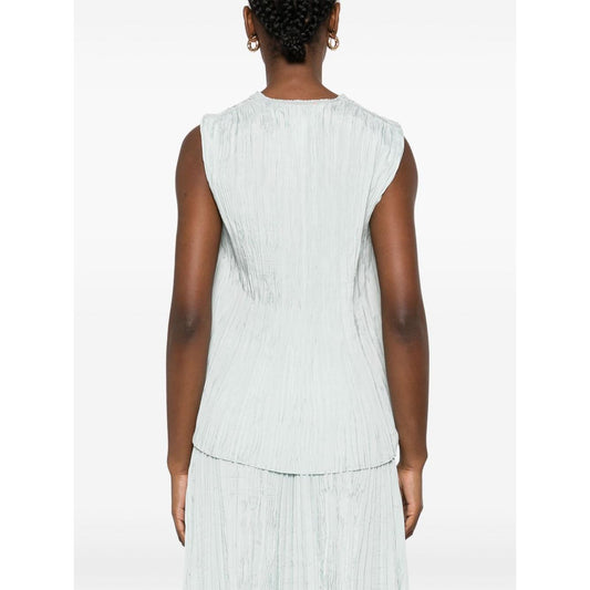 Forte Forte pleated design top Topwear Forte Forte White Smoke