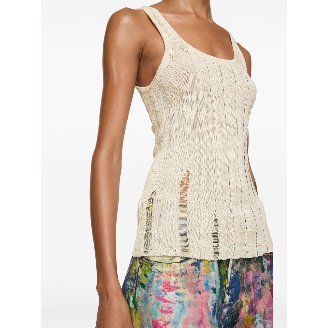 Acne Studios Top White Topwear Acne Studios Beige
