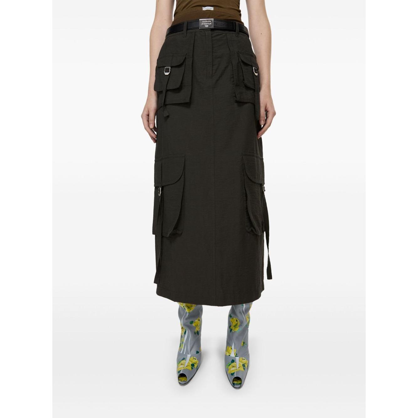 Acne Studios Skirts Grey Skirts Acne Studios White Smoke