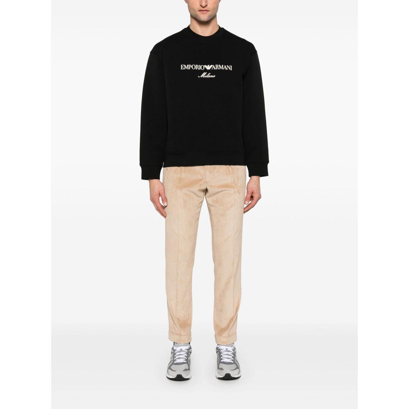 Emporio Armani ASV Double-jersey sweatshirt with logo embroidery