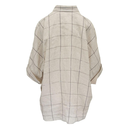 Brunello Cucinelli Shirts Beige Shirts Brunello Cucinelli Gray