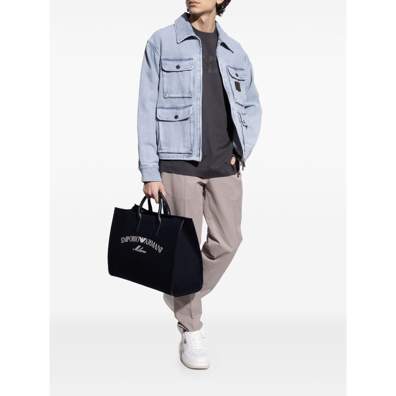 Emporio Armani Sneakers With Logo Sneakers Emporio Armani White Smoke