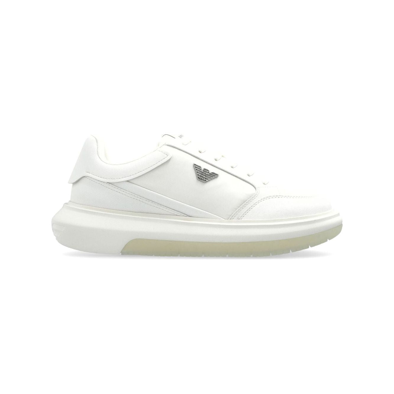Emporio Armani Sneakers With Logo Sneakers Emporio Armani Light Gray