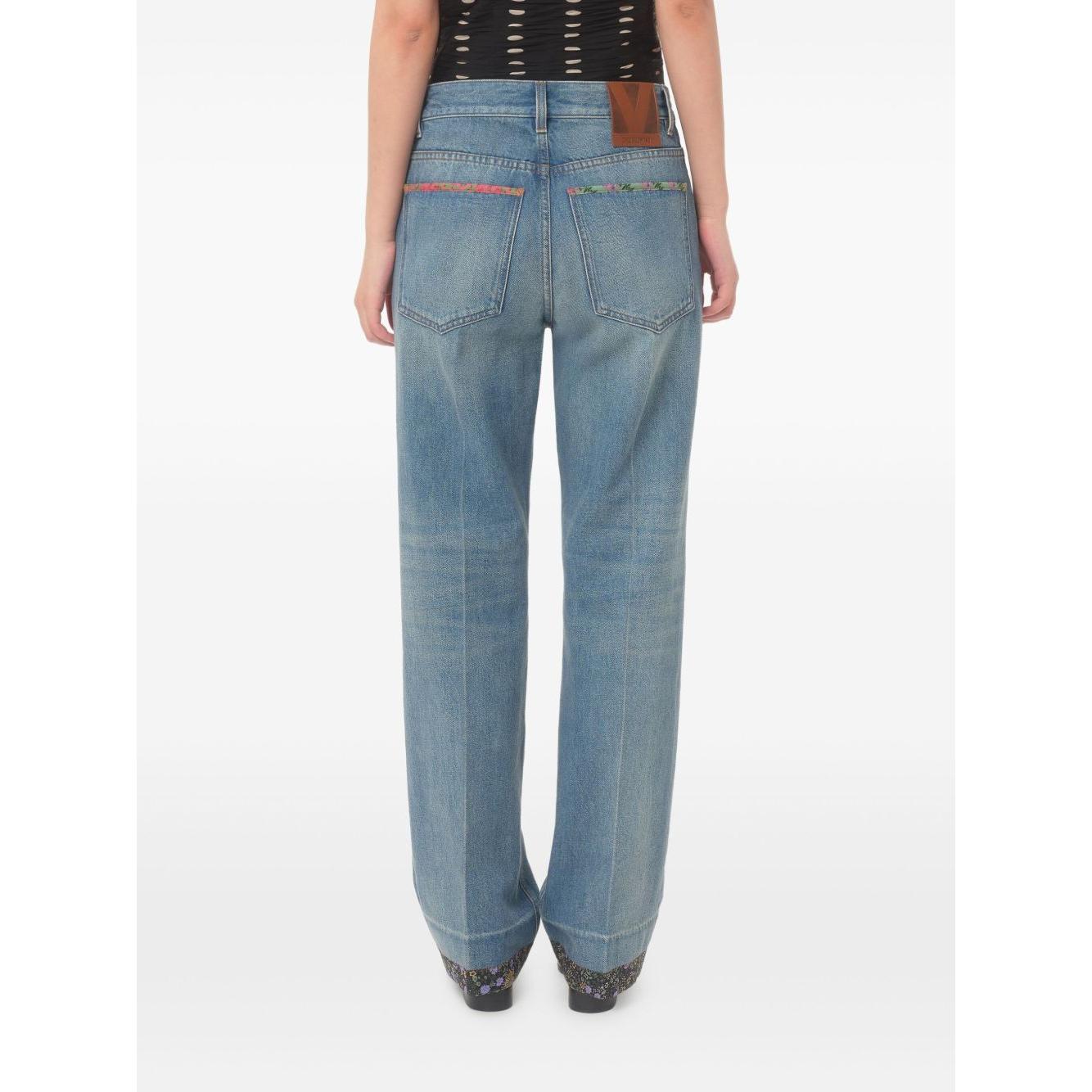 Valentino Jeans Blue Jeans Valentino White Smoke