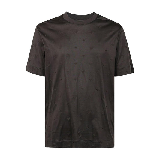 Emporio Armani Allover Logo T-Shirt Topwear Emporio Armani Dark Slate Gray