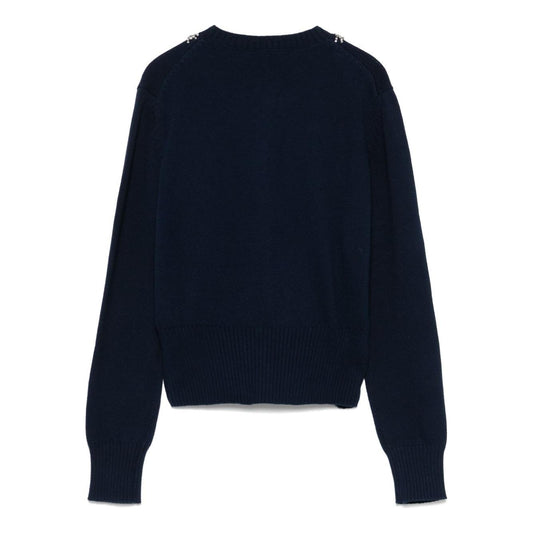 Semicouture Sweaters Blue Topwear Semicouture Black