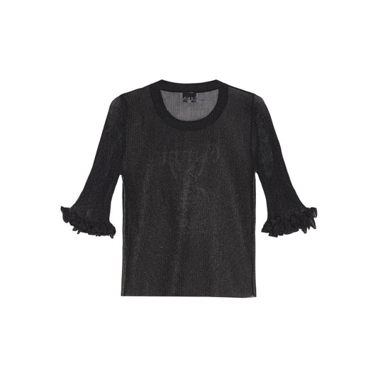 GANNI Sweaters Black Topwear Ganni Dark Slate Gray