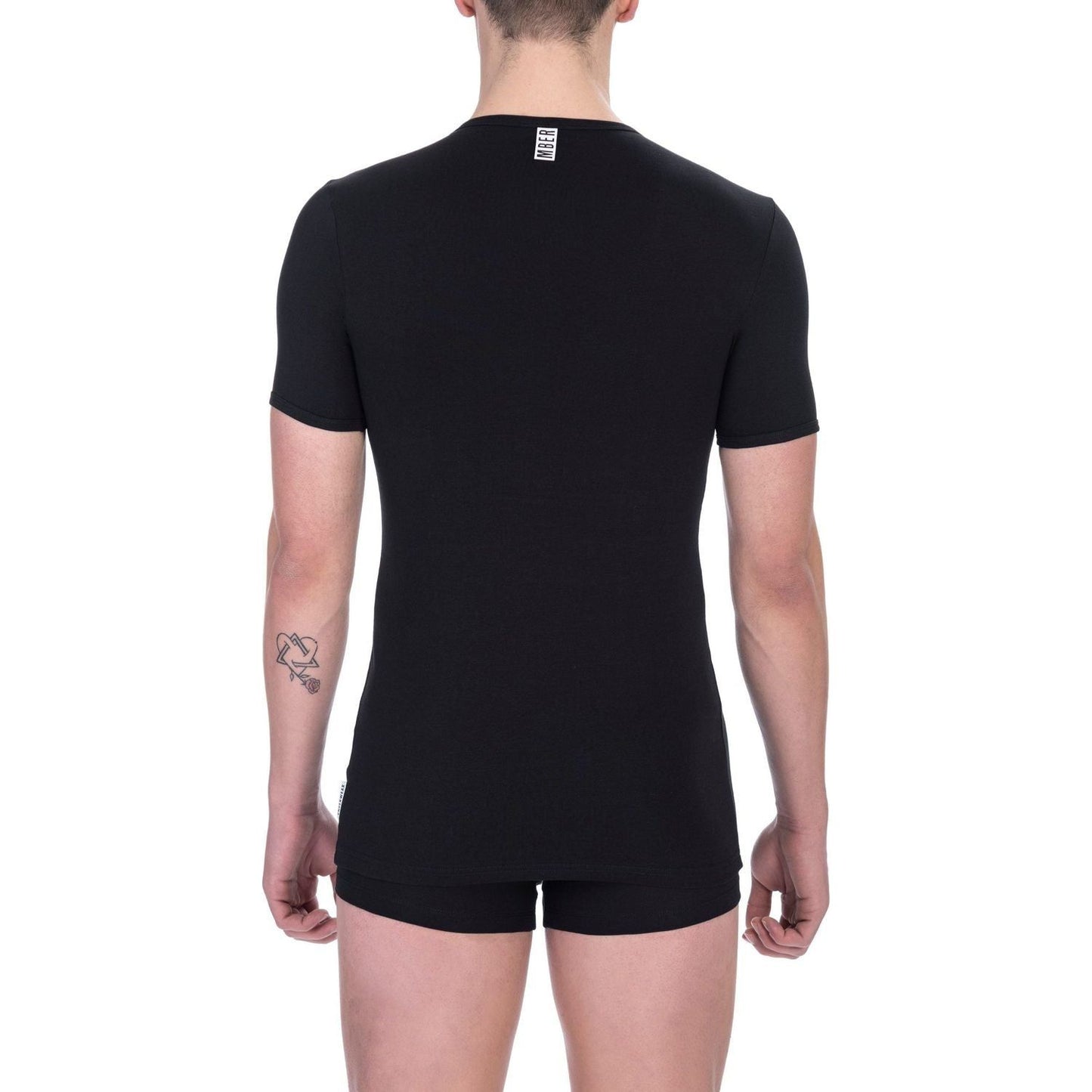 Bikkembergs Black Cotton Men T-Shirt