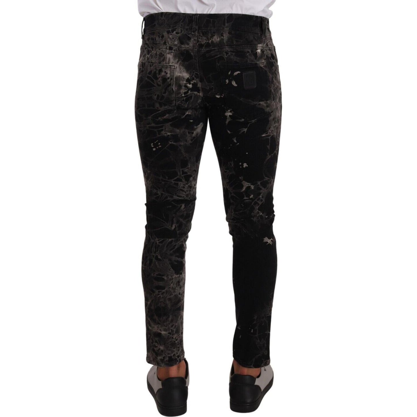 Dolce & Gabbana Slim Fit Patterned Skinny Jeans Dolce & Gabbana