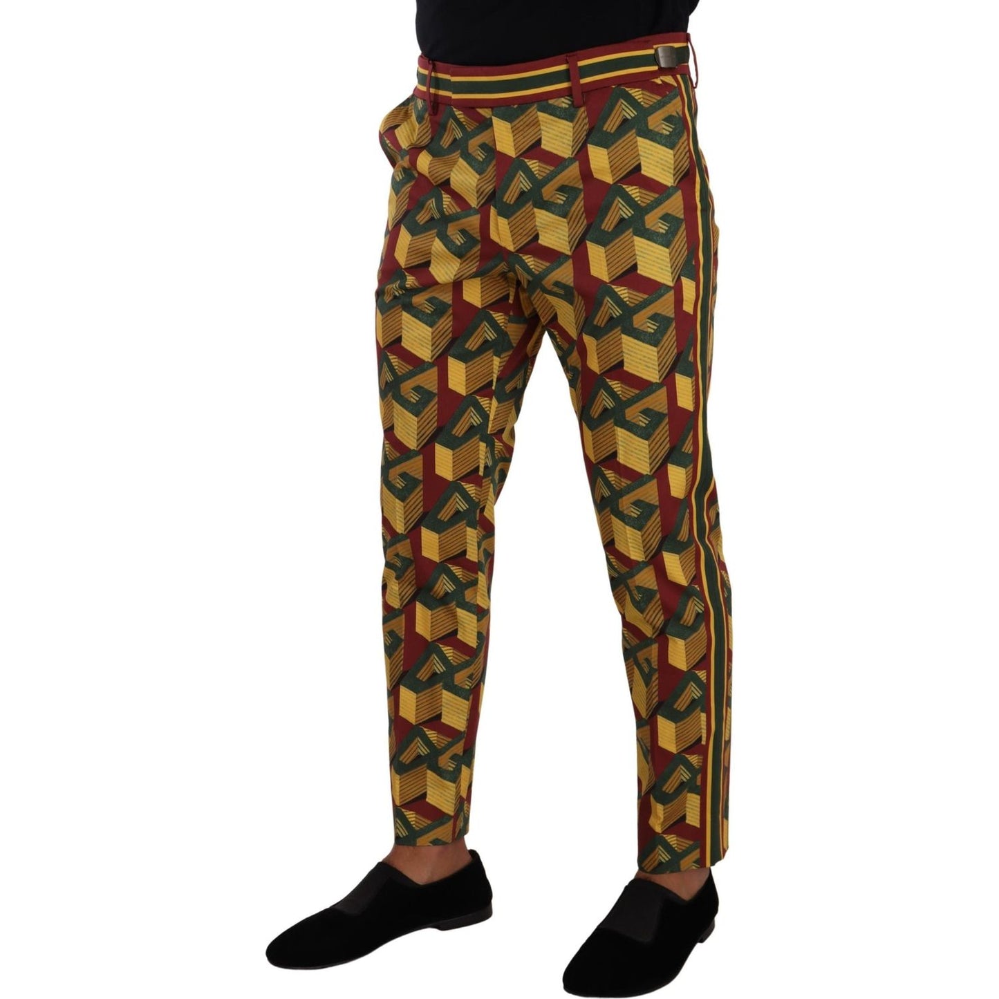 Dolce & Gabbana Elegant Multicolor Tapered Pants for Men Dolce & Gabbana