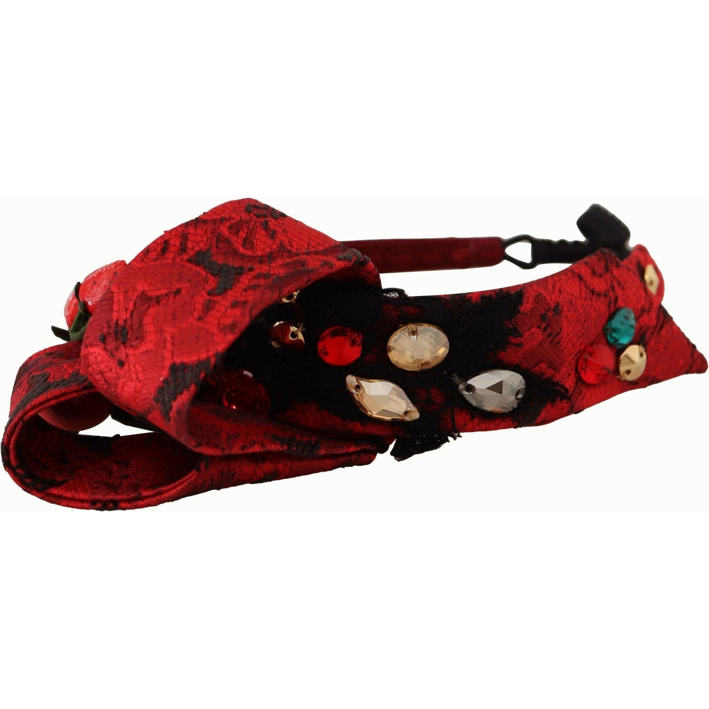 Dolce & Gabbana Cherry Sicily Embellished Red Diadem Dolce & Gabbana