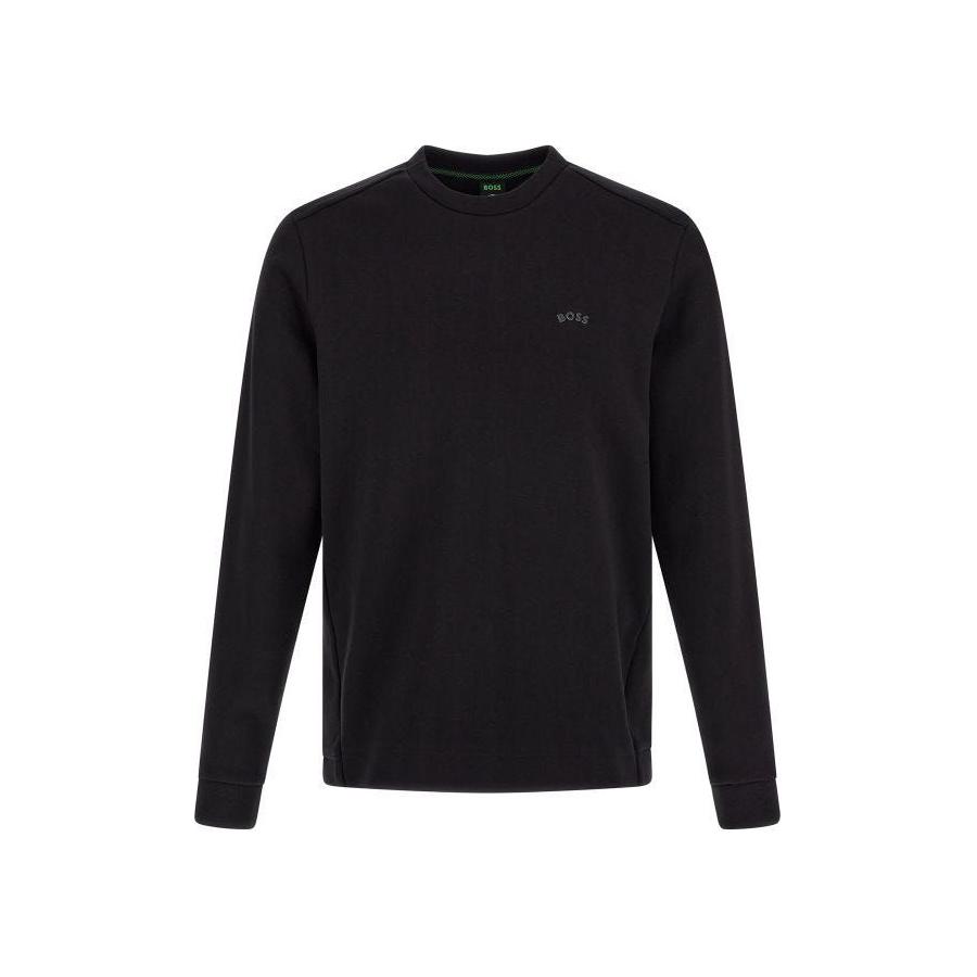 Hugo Boss Black Cotton Logo Details Sweatshirt