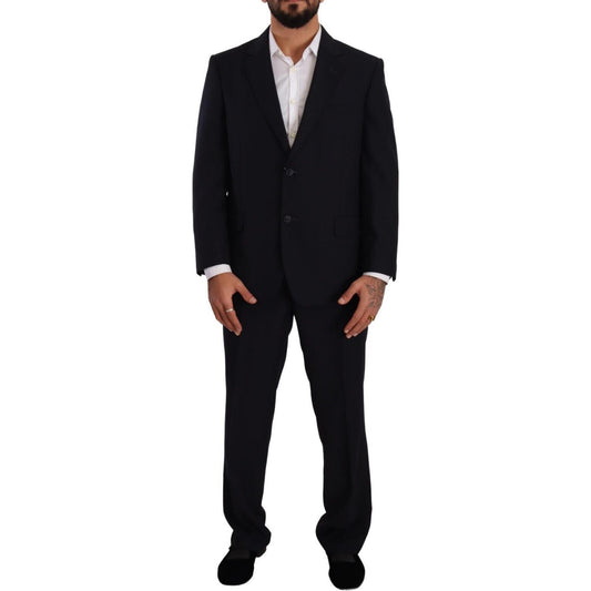 Domenico Tagliente Elegant Black Two-Piece Suit Ensemble Domenico Tagliente