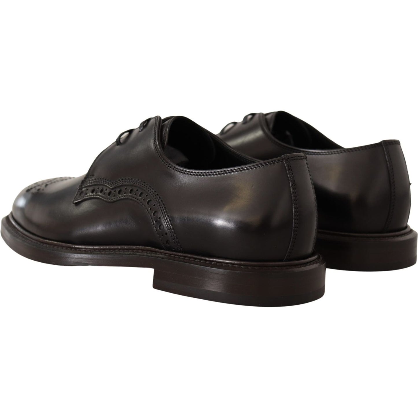 Dolce & Gabbana Elegant Black Derby Dress Shoes Dolce & Gabbana