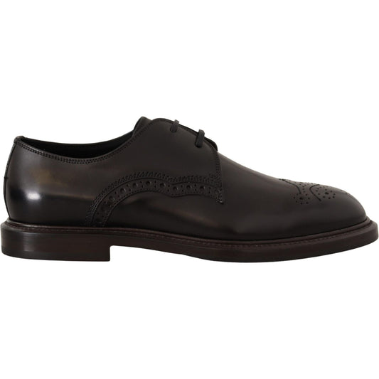 Dolce & Gabbana Elegant Black Derby Dress Shoes Dolce & Gabbana