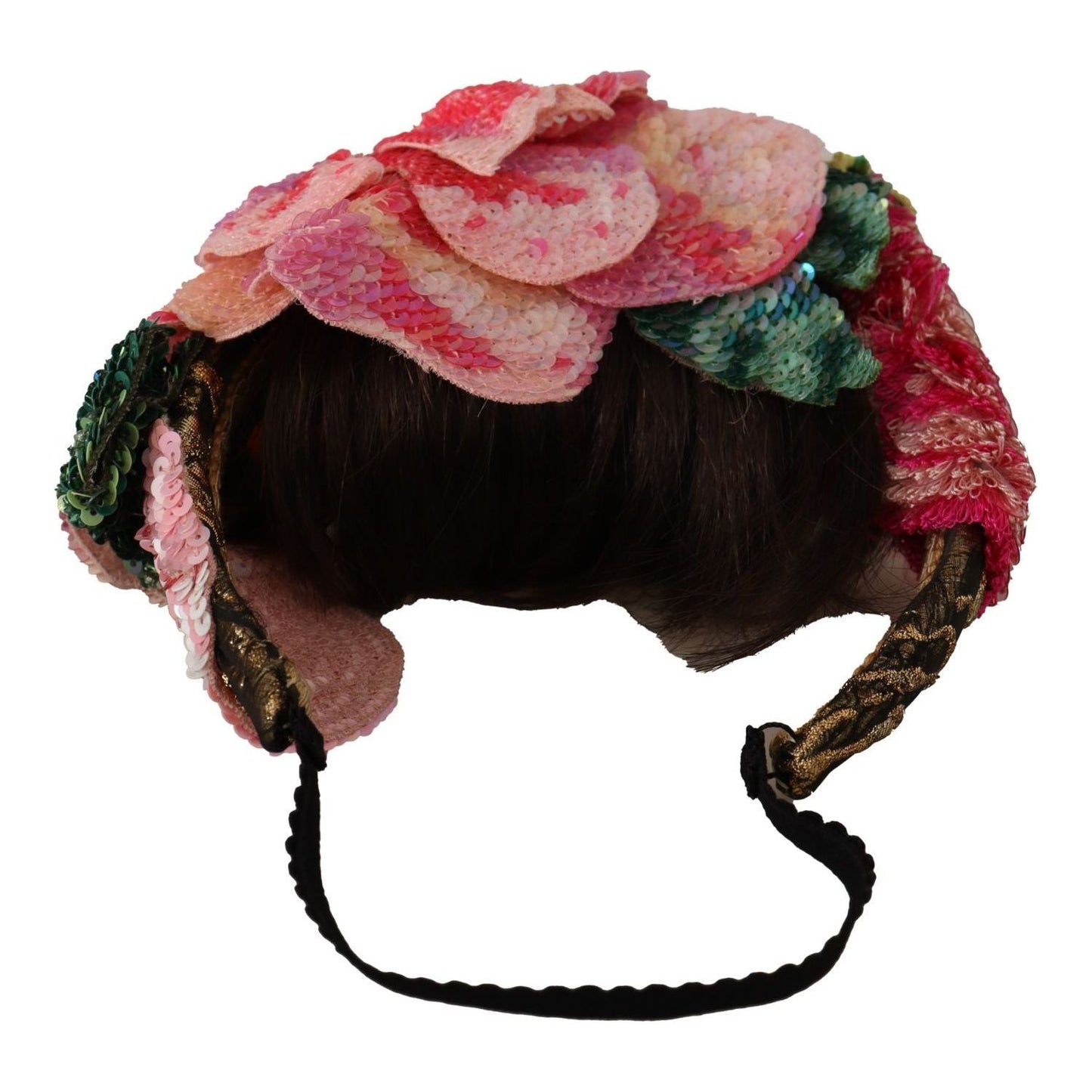 Dolce & Gabbana Multicolored Sequined Diadem Headband Dolce & Gabbana