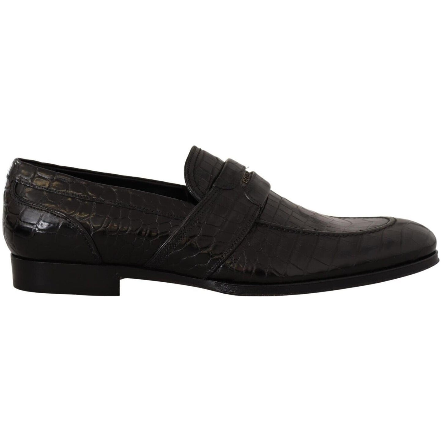 Dolce & Gabbana Elegant Crocodile Leather Moccasin Shoes Dolce & Gabbana