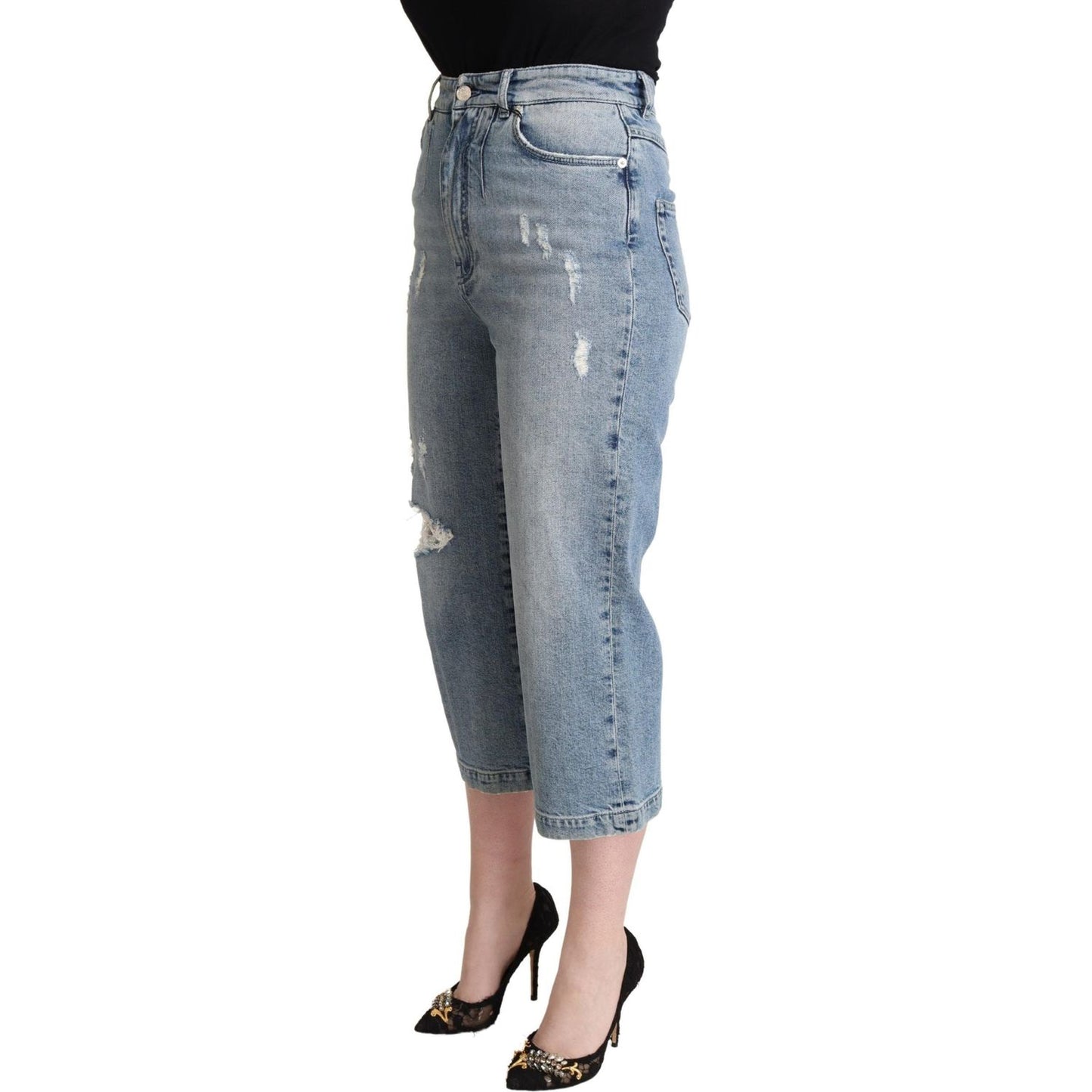 Dolce & Gabbana Chic Capri Cropped Denim Jeans Dolce & Gabbana