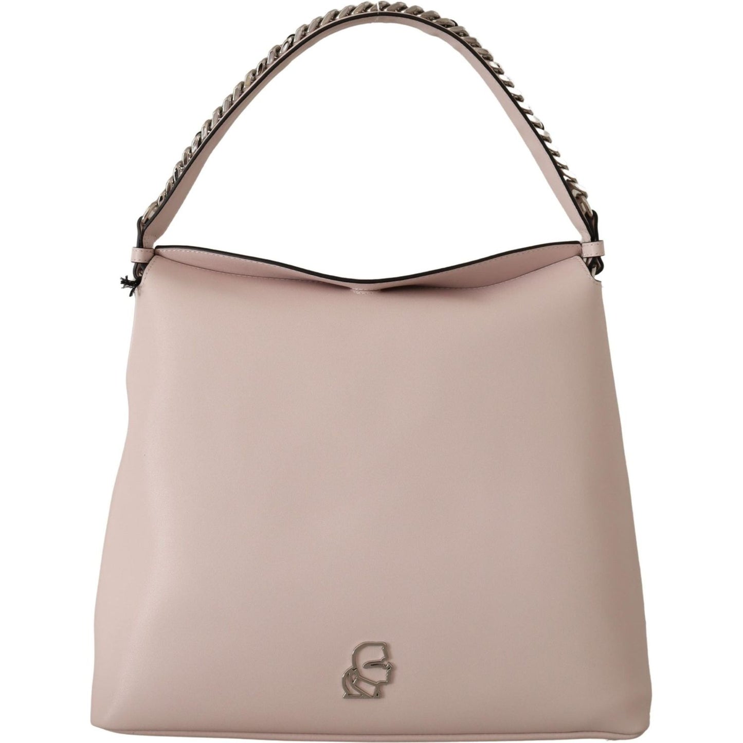 Karl Lagerfeld Elegant Mauve Chalk Leather Shoulder Bag Karl Lagerfeld