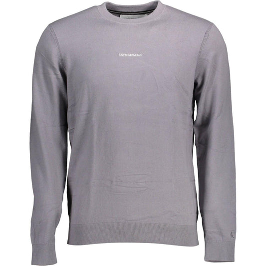 Calvin Klein Gray Cotton Men Sweater Calvin Klein