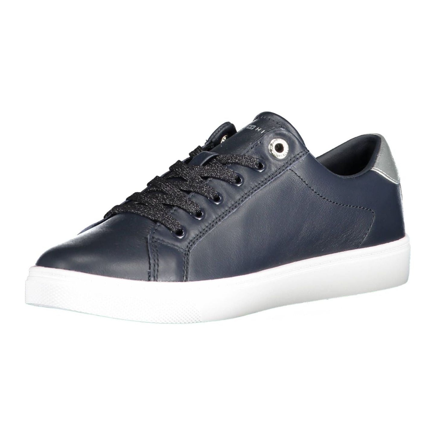 Tommy Hilfiger Blue Leather Women Sneaker Tommy Hilfiger