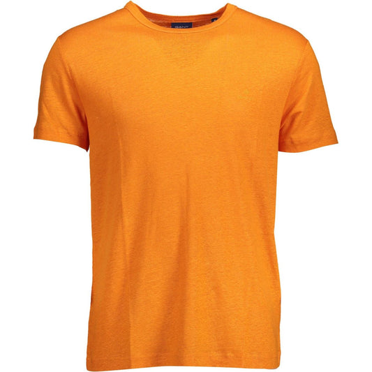 Gant Orange Linen Men T-Shirt 1728,67403481248,Clothing,Gant,L,Men,Men - Clothing,New with tags,Orange,T-Shirts - Men - Clothing,XL,XXL Gant GA-12987-L