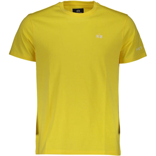 La Martina Yellow Cotton Men T-Shirt La Martina