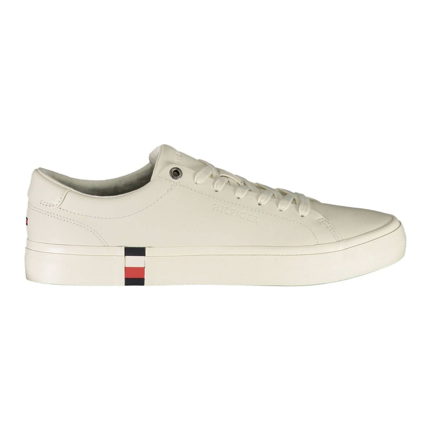 Tommy Hilfiger White Leather Men Sneaker