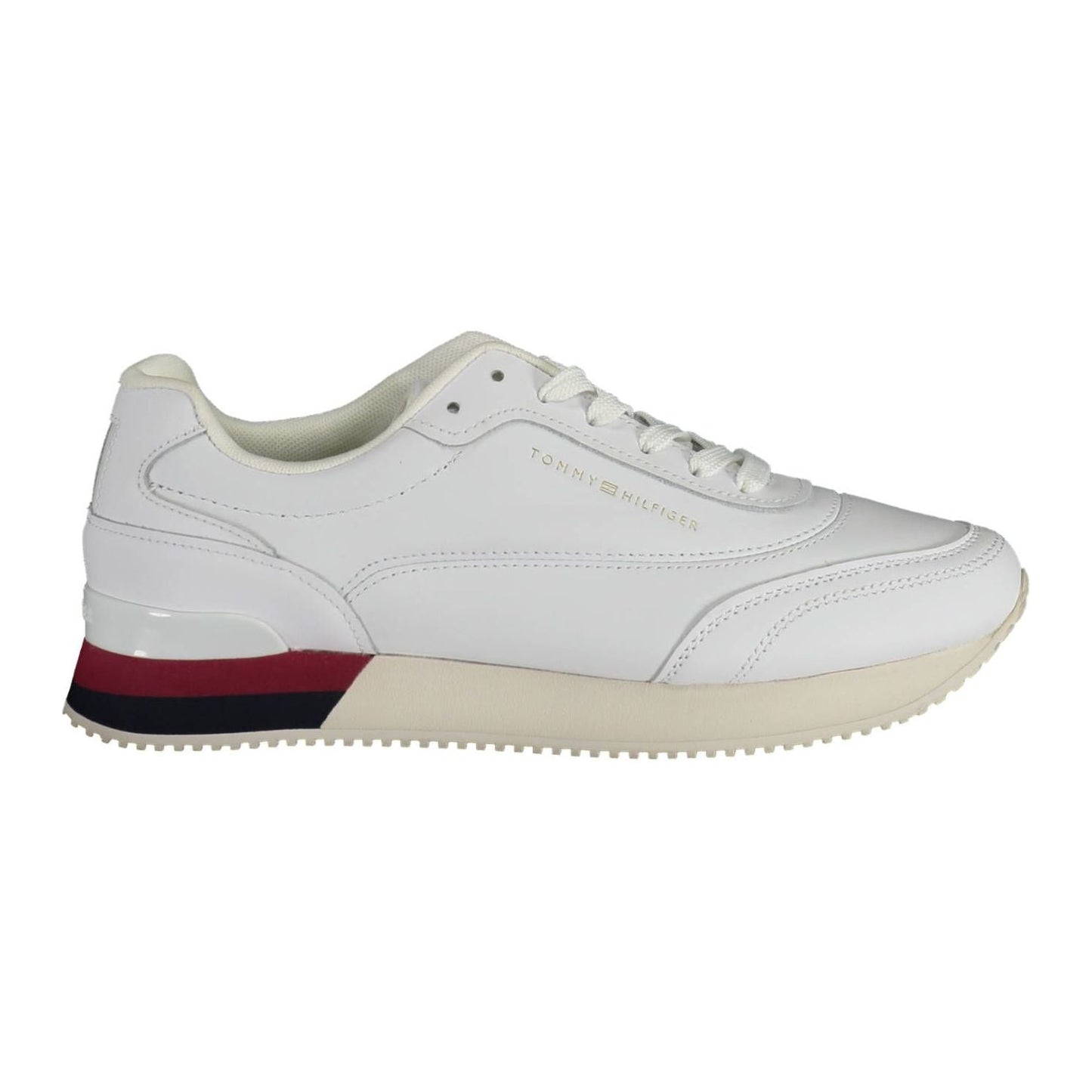 Tommy Hilfiger White Leather Women Sneaker Tommy Hilfiger