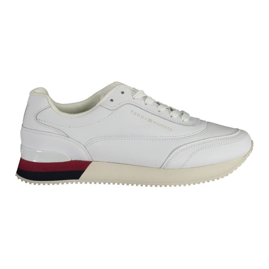 Tommy Hilfiger White Leather Women Sneaker Tommy Hilfiger