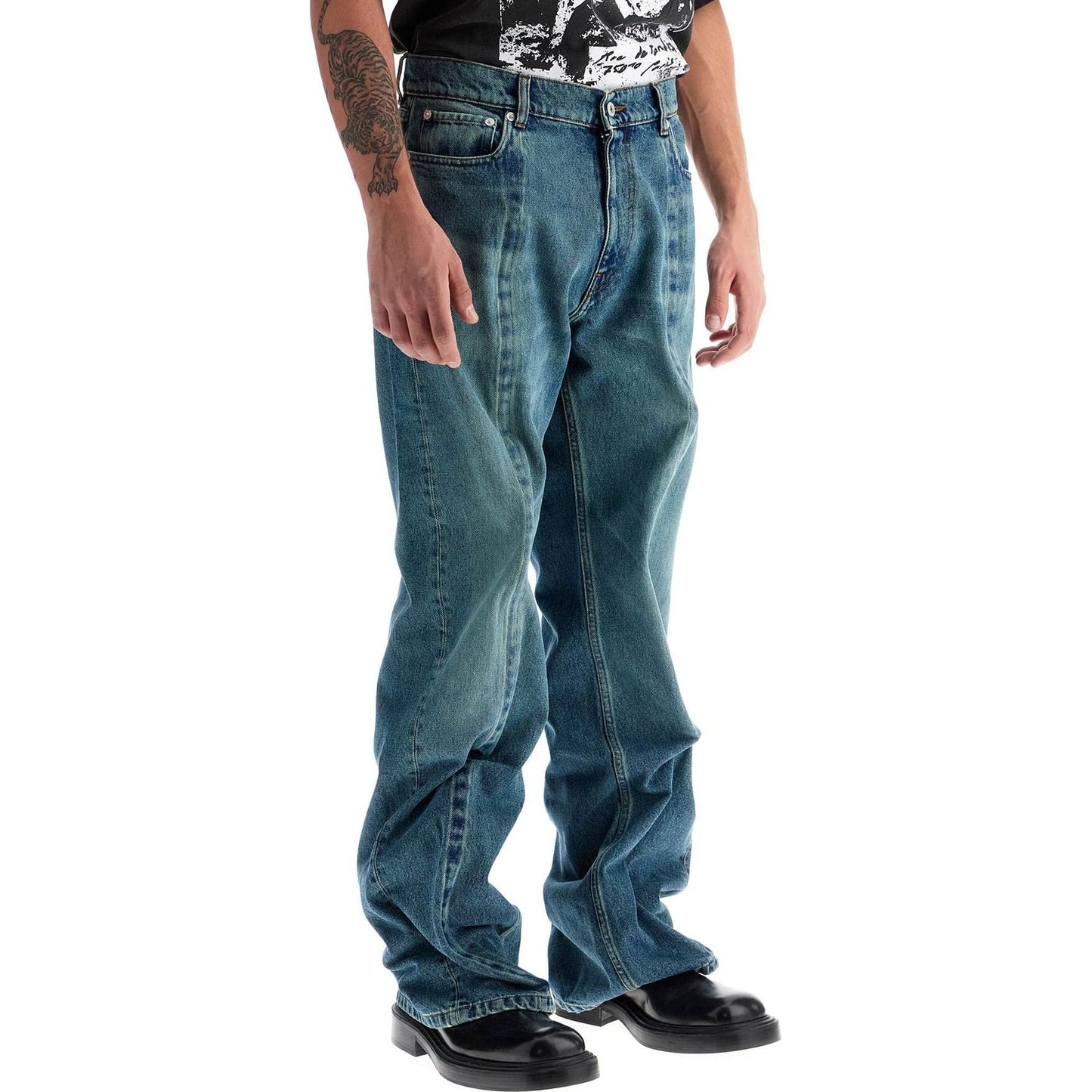 Y Project evergreen wire jeans for men