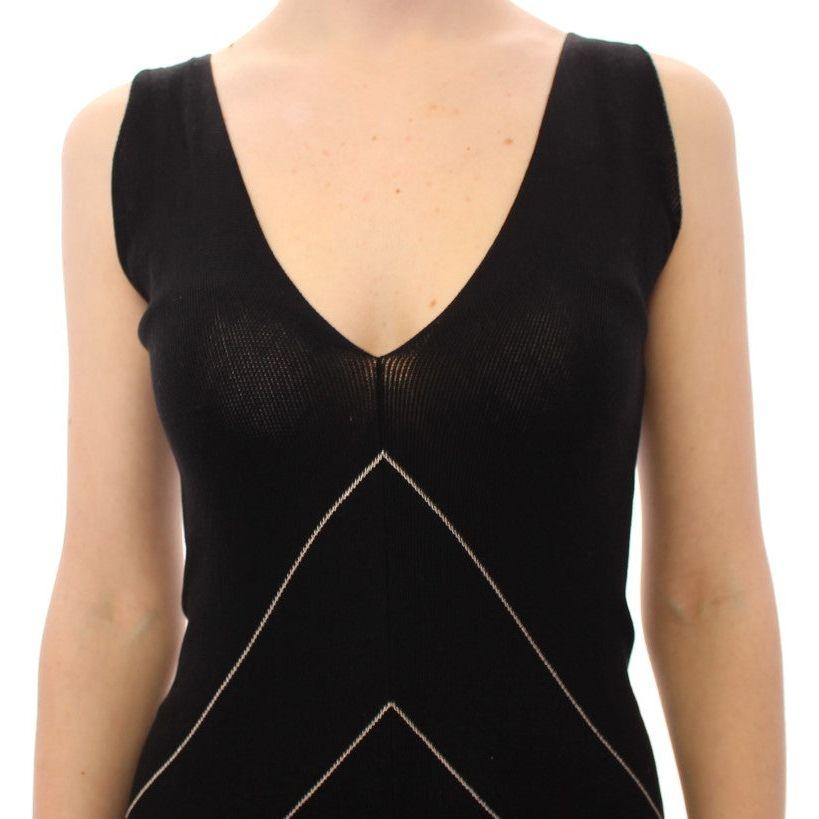 فستان أليس بالمر الأنيق أحادي اللون محبوك