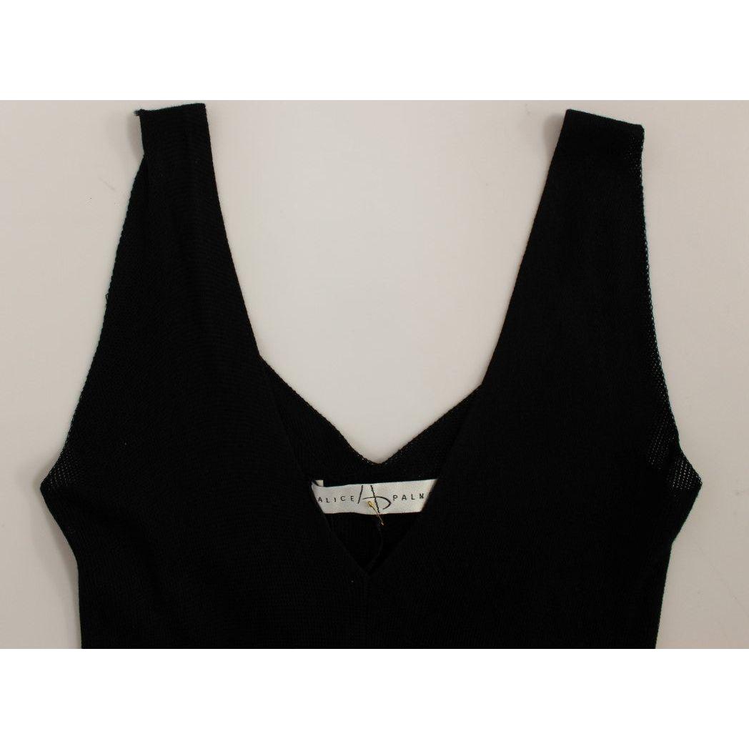 فستان أليس بالمر الأنيق أحادي اللون محبوك